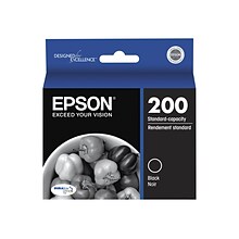 Epson T200 Black, Cyan, Magenta, Yellow Standard Yield Ink Cartridges, 4/Pack