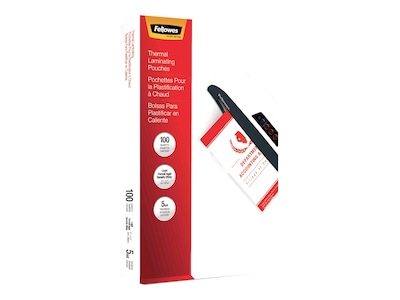 Fellowes Thermal Laminating Pouches, Legal Size, 5 Mil, 100/Pack (52045)