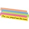 Pacon Sentence & Learning Strips, 3 x 24, Super-Bright Assorted Colors, 100/Pack (1733)