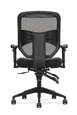 HON Prominent Mesh High-Back Task Chair, Asynchronous Control, Seat Glide, 2-Way Arms, Black Mesh (BSXVL532MM10)