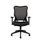 HON Wave Mesh High-Back Task Chair, Synchro-Tilt, Adjustable Arms, Black Sandwich Mesh Seat (BSXVL702MM10)