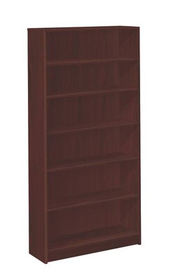 HON 1870 Series 6 Shelf Standard Bookcase, Mahogany (HON1876N)