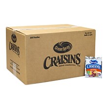 Ocean Spray Craisins Gluten Free Orange Dried Cranberries, 1.16 oz., 200 Packs/Box (307-00079)