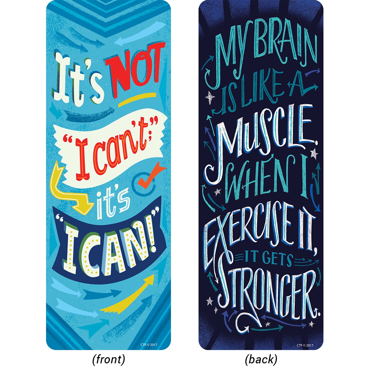 Creative Teaching Press Whats Your Mindset Motivational Quotes Bookmarks, 30 Per Pack, 6 Packs (CTP0446)
