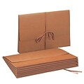 Smead 30% Recycled Reinforced File Pocket, 5 1/4 Expansion, Legal Size, Redrope, 10/Box (71075BX)