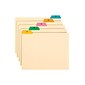 Smead Multicolored Poly Guides, 1/5-Cut Tab (A-Z), Letter Size, Manila, 25/Set (50180)