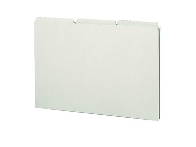 Smead Pressboard Guides, 1/3-Cut Tab (Blank), Legal Size, Gopher Green, 50/Box (52334)