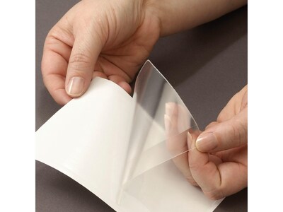 Smead Self Adhesive Poly Pockets, 6" x 4", Clear, 100/Box (68164)