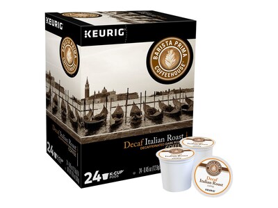 Barista Prima Italian Roast Decaf Coffee, Dark Roast, Keurig® K-Cup® Pods, 24/Box (6624)