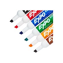 Expo Low Odor Dry-Erase Marker and Organizer Kit, Broad Chisel Tip, Assorted Colors (80556)