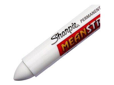 Sharpie Mean Streak Permanent Marker, Bullet Tip, White (85018)