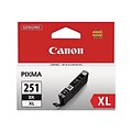 Canon 251XL Black High Yield Ink Cartridge   (6448B001)