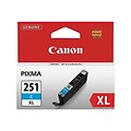 Canon 251XL Cyan High Yield Ink Cartridge (6449B001)