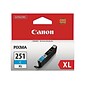 Canon 251XL Cyan High Yield Ink Cartridge (6449B001)