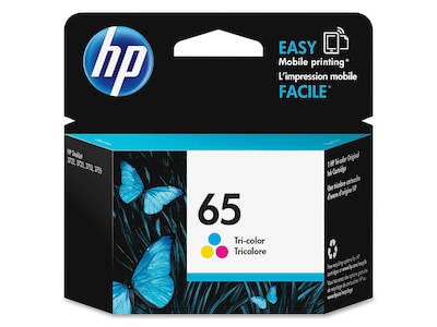 HP 65 Tri-Color Standard Yield Ink Cartridge (N9K01AN#140)