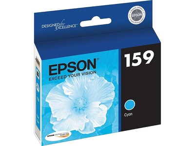 Epson T159 Ultrachrome Cyan Standard Yield Ink Cartridge