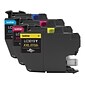 Brother LC30193PKS Cyan/Magenta/Yellow Extra High Yield Ink Cartridge, 3/Pack