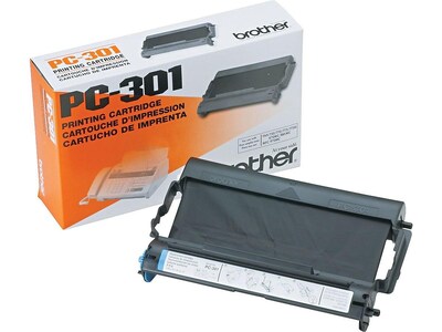 Brother PC-301 Black Standard Yield Fax Cartridge, Prints Up to 250 Pages (BRTPC301)