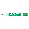 Expo Dry Erase Markers, Chisel Tip, Green, 12/Pack (80004)