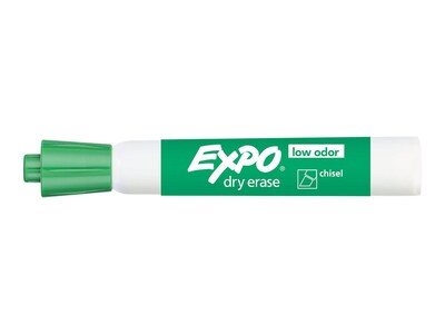Expo Dry Erase Markers, Chisel Tip, Green, 12/Pack (80004)