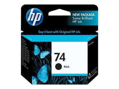 HP 74 Black Standard Yield Ink Cartridge (CB335WN#140)