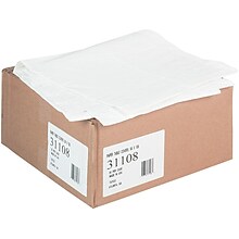 Tatco 108W x 54D Solid Table Covers White 20/Carton (31108)