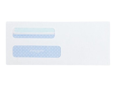 Quality Park Redi-Seal Security Tinted #8 5/8 Double Window Envelopes, 3-5/8" x 8-5/8", White, 500/Box (QUA24539)