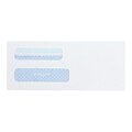 Quality Park Redi-Seal Security Tinted #8 5/8 Double Window Envelopes, 3-5/8 x 8-5/8, White, 500/B