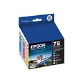 Epson T78 Cyan/Magenta/Yellow/Light Cyan/Light Magenta Standard Yield Ink Cartridge, 5/Pack   (T0789