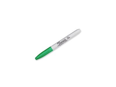 Sharpie Permanent Markers, Fine Tip, Green, 12/Pack (30004)