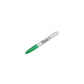 Sharpie Permanent Markers, Fine Tip, Green, 12/Pack (30004)