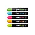 Expo Neon Window Dry Erase Markers, Bullet Tip, Assorted, 5/Pack (1752226)