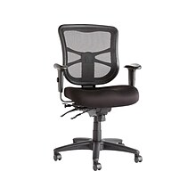 Alera Elusion Series Mesh Back Fabric Task Chair, Black (ALEEL42ME10B)