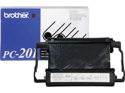 Brother PC-201 Black Standard Yield Fax Cartridge, Prints Up to 450 Pages (BRTPC201)