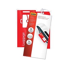Fellowes Thermal Laminating Pouches, Luggage Tag, 5 Mil, 50/Pack (52034)