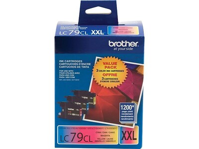 Brother LC793PKS Cyan/Magenta/Yellow Extra High Yield Ink Cartridge,   3/Pack
