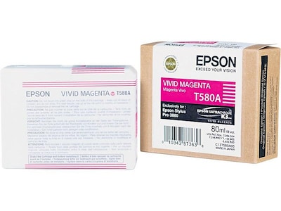 Epson T580 Magenta Standard Yield Ink Cartridge (T580A00)