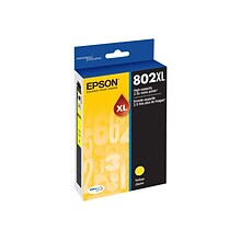Epson T802XL Yellow High Yield Ink Cartridge   (T802XL420-S)