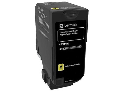 Lexmark 74 Yellow Extra High Yield, Return Program Toner Cartridge (74C1HY0)