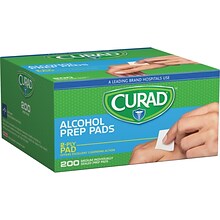 Curad Alcohol Pads, 200/Box (CUR45581RBI)