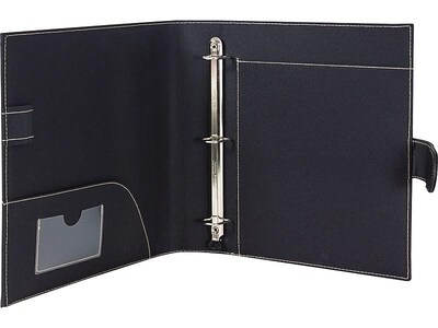 It's Academic 1" 3-Ring Non-View Binder, D-Ring, Black (92875)