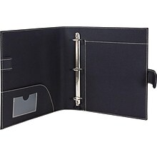 Its Academic 1 3-Ring Non-View Binder, D-Ring, Black (92875)