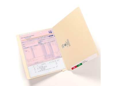 Smead End-Tab File Folders, Reinforced Straight-Cut Tab, Letter Size, Manila, 100/Box (24110)