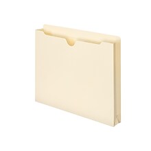 Smead File Jacket, Reinforced Straight-Cut Tab, 1-1/2 Expansion, Letter Size, Manila, 50/Box (75540