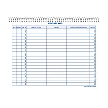 Rediform Visitors Log Book, 50 Pages, Multicolor (9G620)