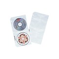 C-Line Binder/Album Sheets for CD/DVD, Clear/White Polypropylene/PP (61958)