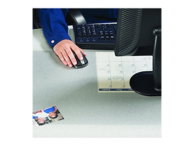 Artistic Krystal View Anti-Slip Plastic Desk Pad, 20" x 36", Clear (60-6-0M)