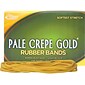 Alliance Pale Crepe Gold Multi-Purpose Rubber Bands, #117B, 1 lb. Box, 300/Box (21405)