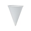 Solo Bare® Eco-Forward® Cone Cold Cups, 4 Oz., White, 5000/Carton (4BR-2050)
