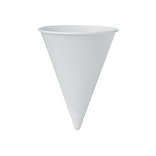 Solo Bare® Eco-Forward® Cone Cold Cups, 4 Oz., White, 5000/Carton (4BR-2050)